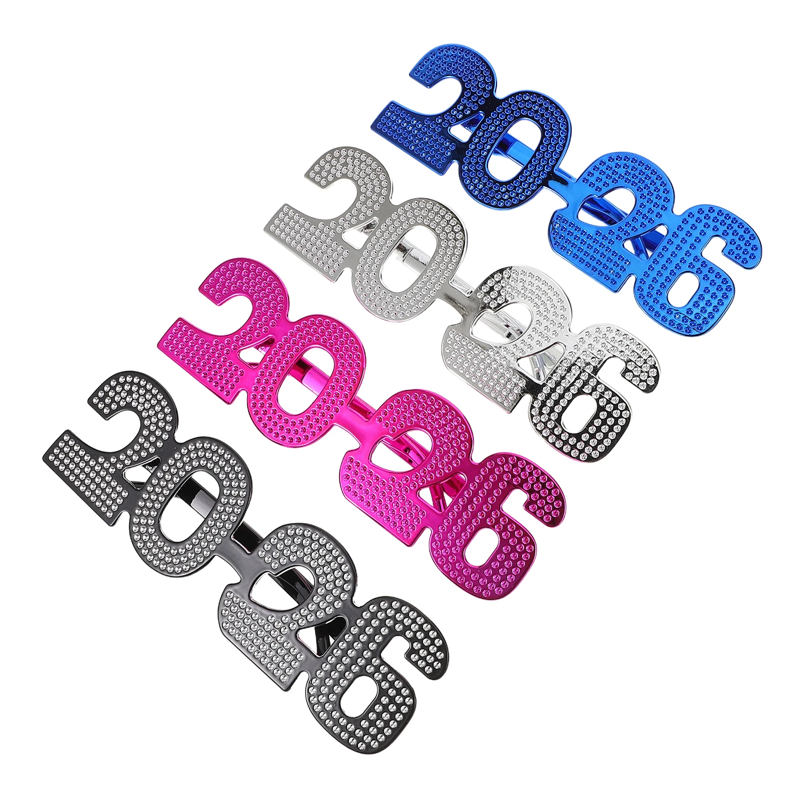 

4 Pcs Decorative Glasses Funny Sunglasses for Adults New Years Eve Plastic Festival Photo Abs