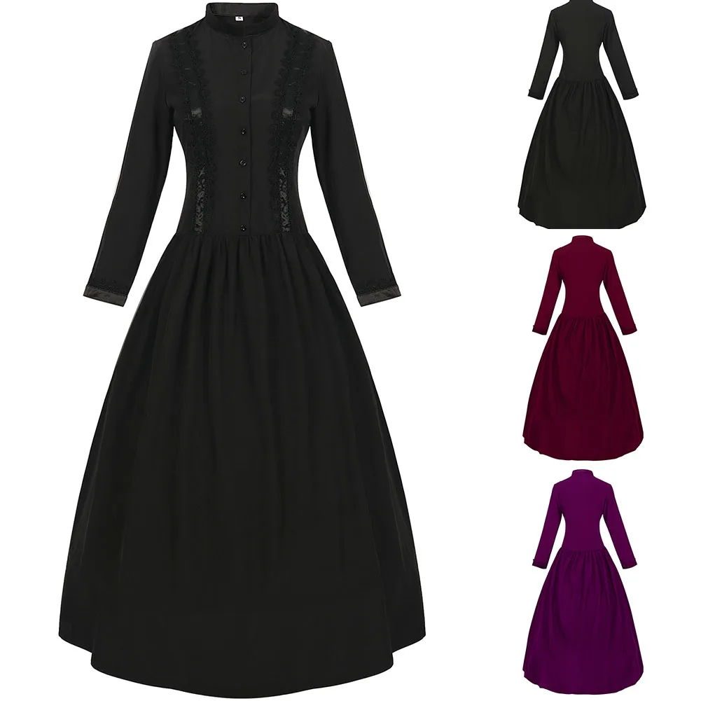 Vintage Themed Event Medieval Costume Elegant Swing Dress Medieval Dress Cosplay Party Dress Dress For Cosplay
