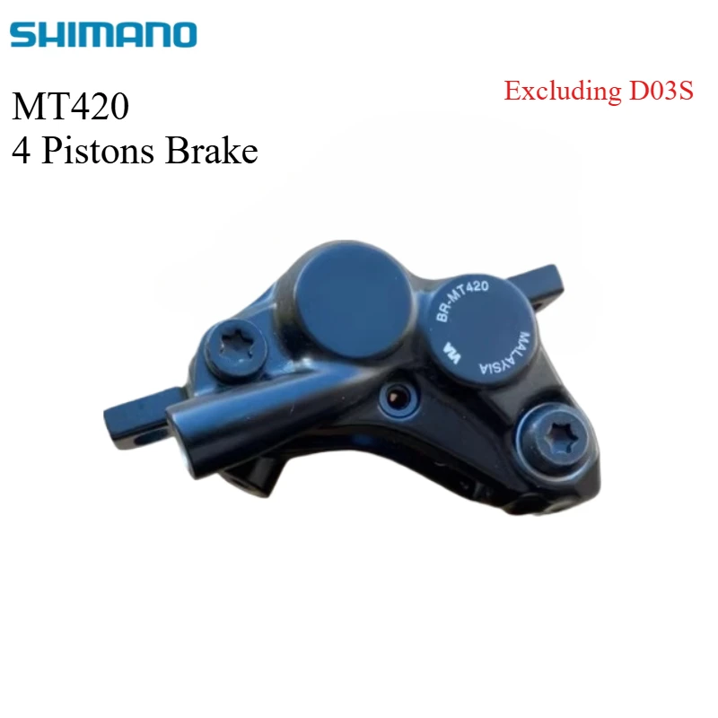 Shimano DEORE MT420 Hydraulic Disc Brake BR-MT420 Brake Caliper with 4 Pistons, Suitable for MTB Original Shimano image 3