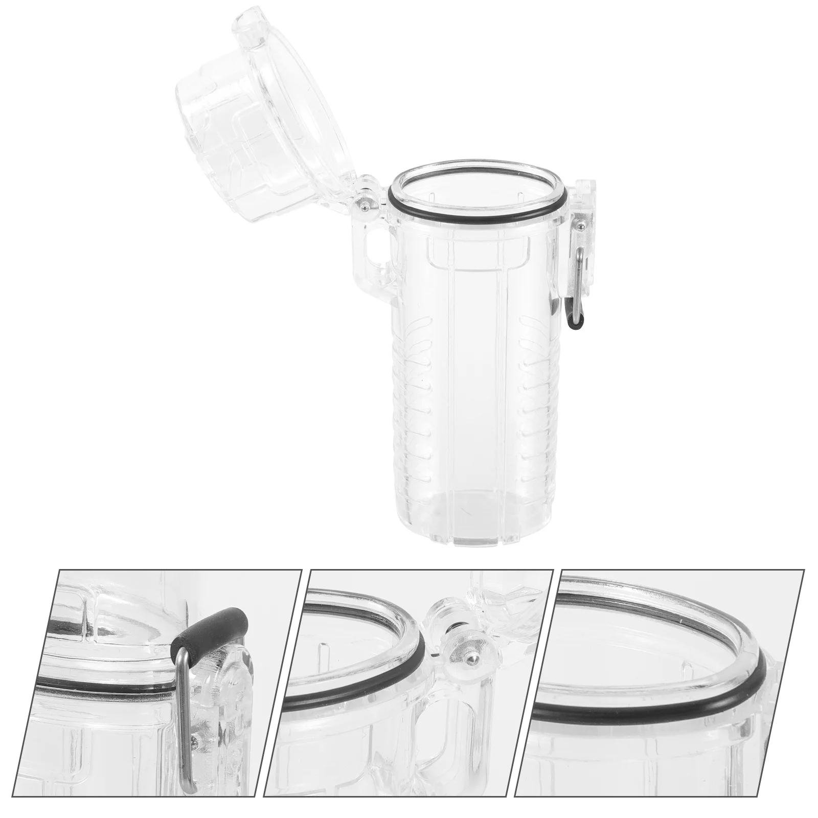 

1PC Transparent Waterproof Anti Humidity Lighter Sleeve Compact Lightweight Portable Storage Case for Outdoor Activities