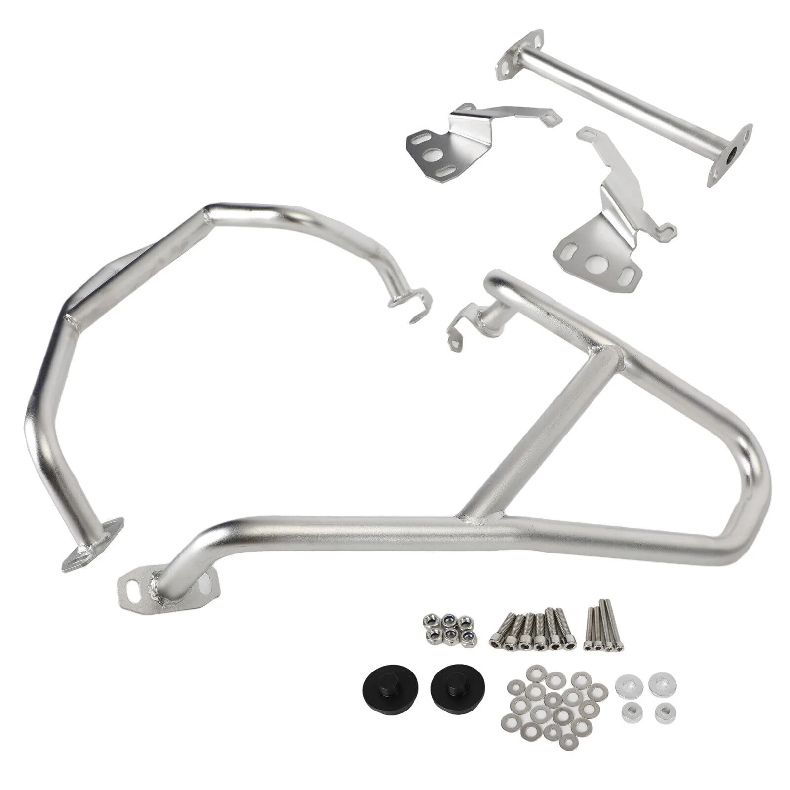 Upper Engine Protector Guards Crash Bars Silver Fit For Bmw R1250Gs 18-21