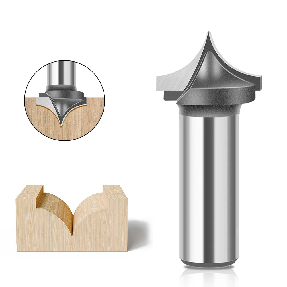 1pc 6mm 12mm Shank Woodworking Tip Carving Router Bit Trimming Machine Line Router Bit Rounding Router Bit Milling Cutter