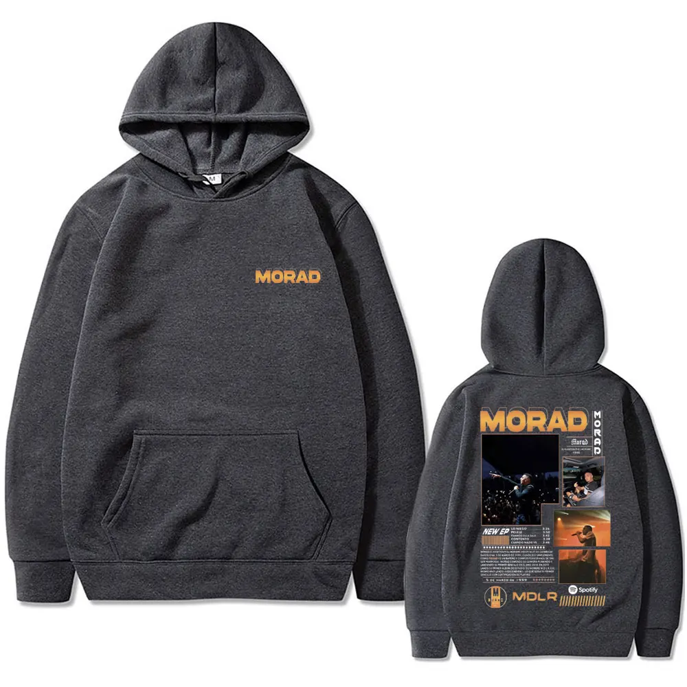 Limited Rapper Morad Graphic Hoodie Men's Oversized Hoodies Duki Merch Streetwear Men Women Fashion Hip Hop Vintage Sweatshirt