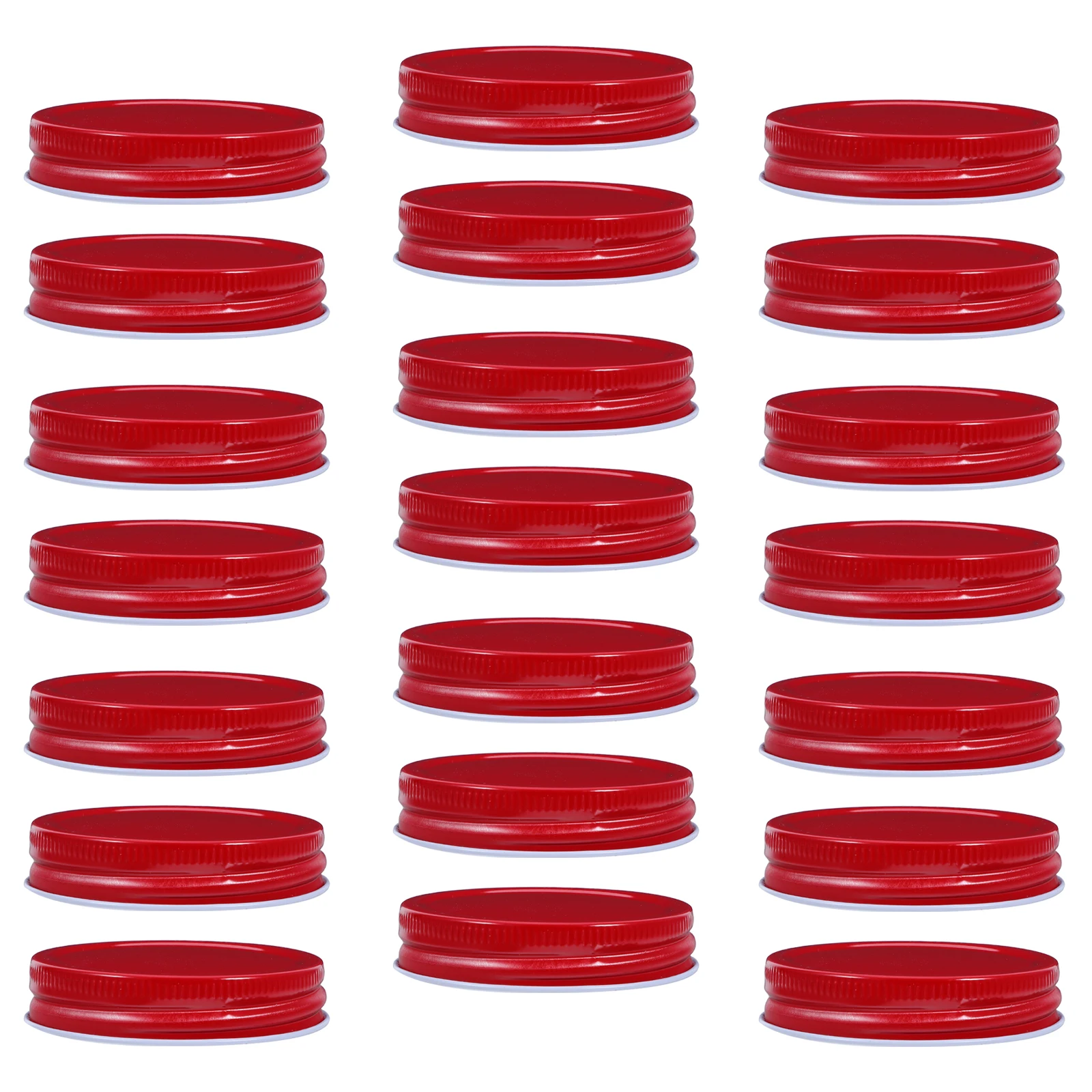 

30 Pcs Mason Jar Lids for Canning Leakproof Caps Bottles Jelly Metal Tinplate Jam