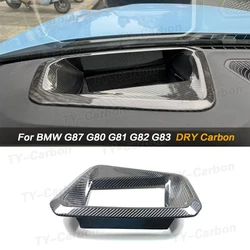 Real Dry Carbon Fiber Car Head Up Protective Frame For BMW G80 G81 G82 G83 G87 M2 M3 M4 2021+ Car HUD Protective Cover Bodykit