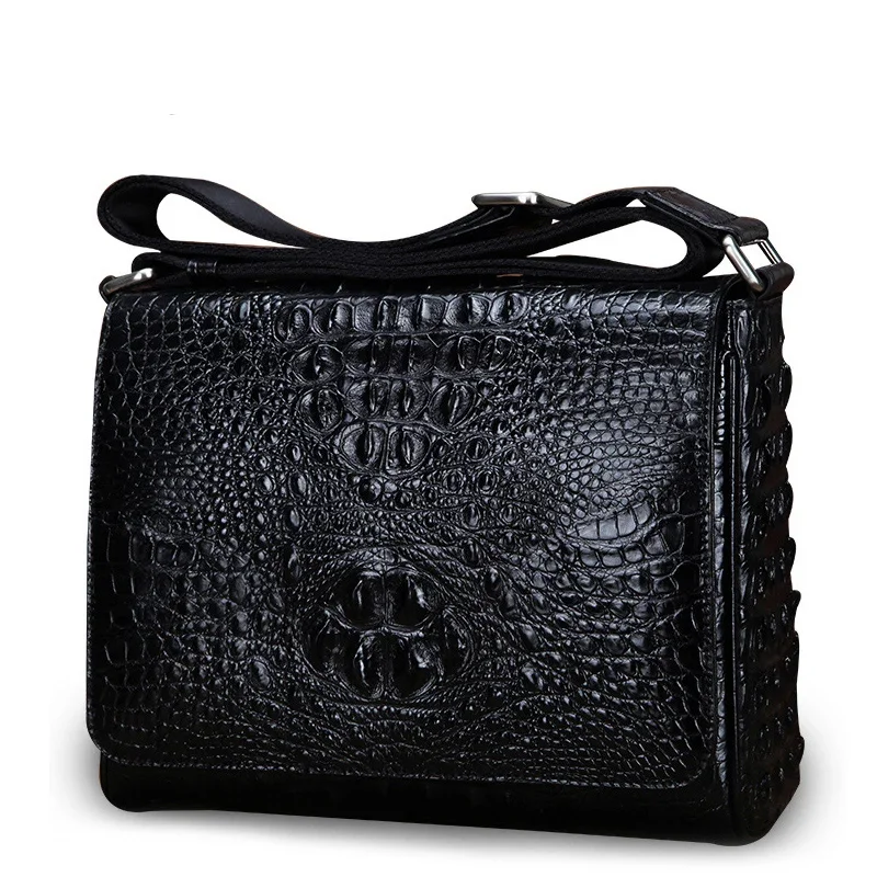

lukani new crocodile male Single shoulder bag cover men crocodile bag leisure men bag business Men casual bags