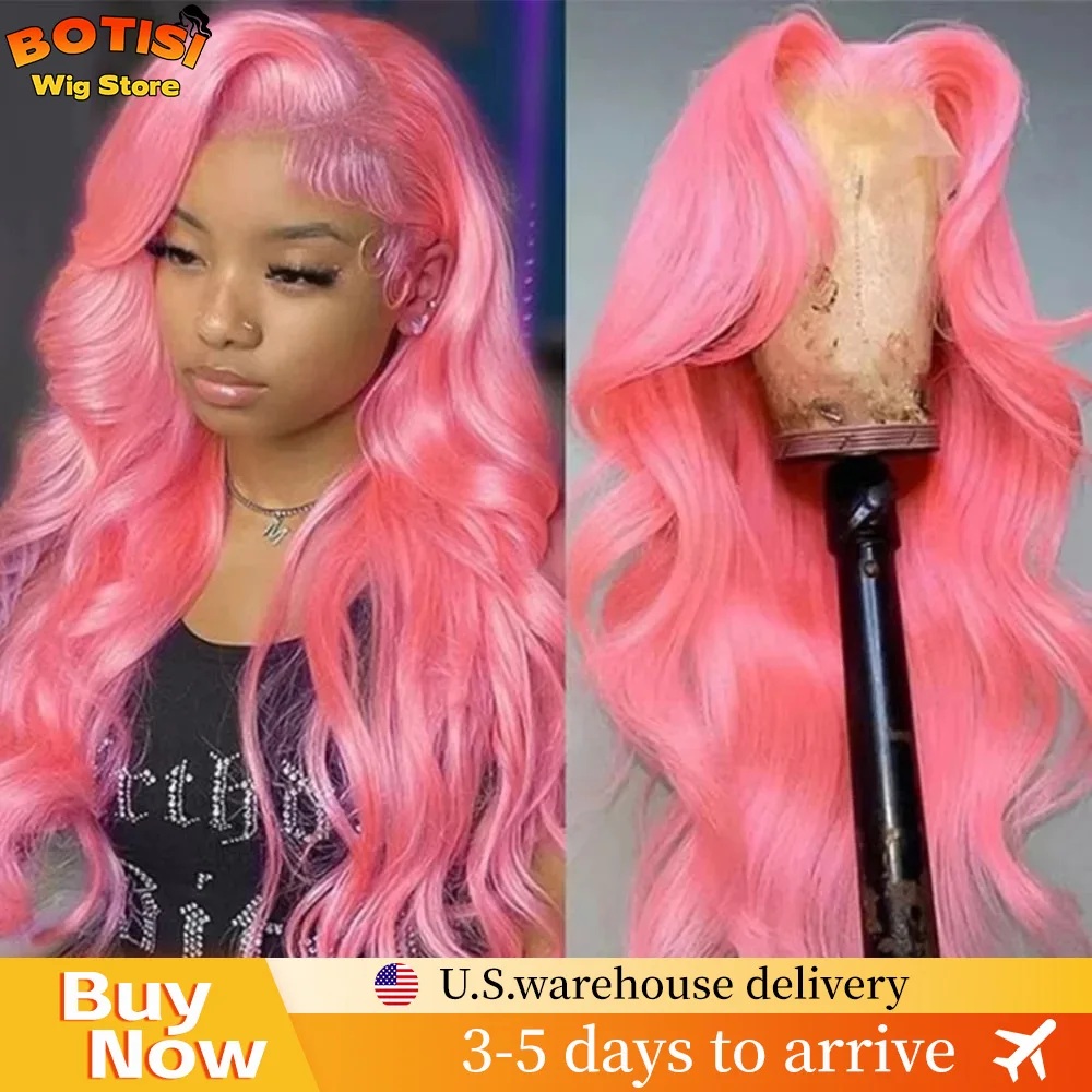 

Botisi Объемная волна Парик фронта шнурка 13x6 13x4 Парики фронта шнурка Свободные объемные волны Розовый парик фронта шнурка Человеческие волосы Цветные бразильские волосы