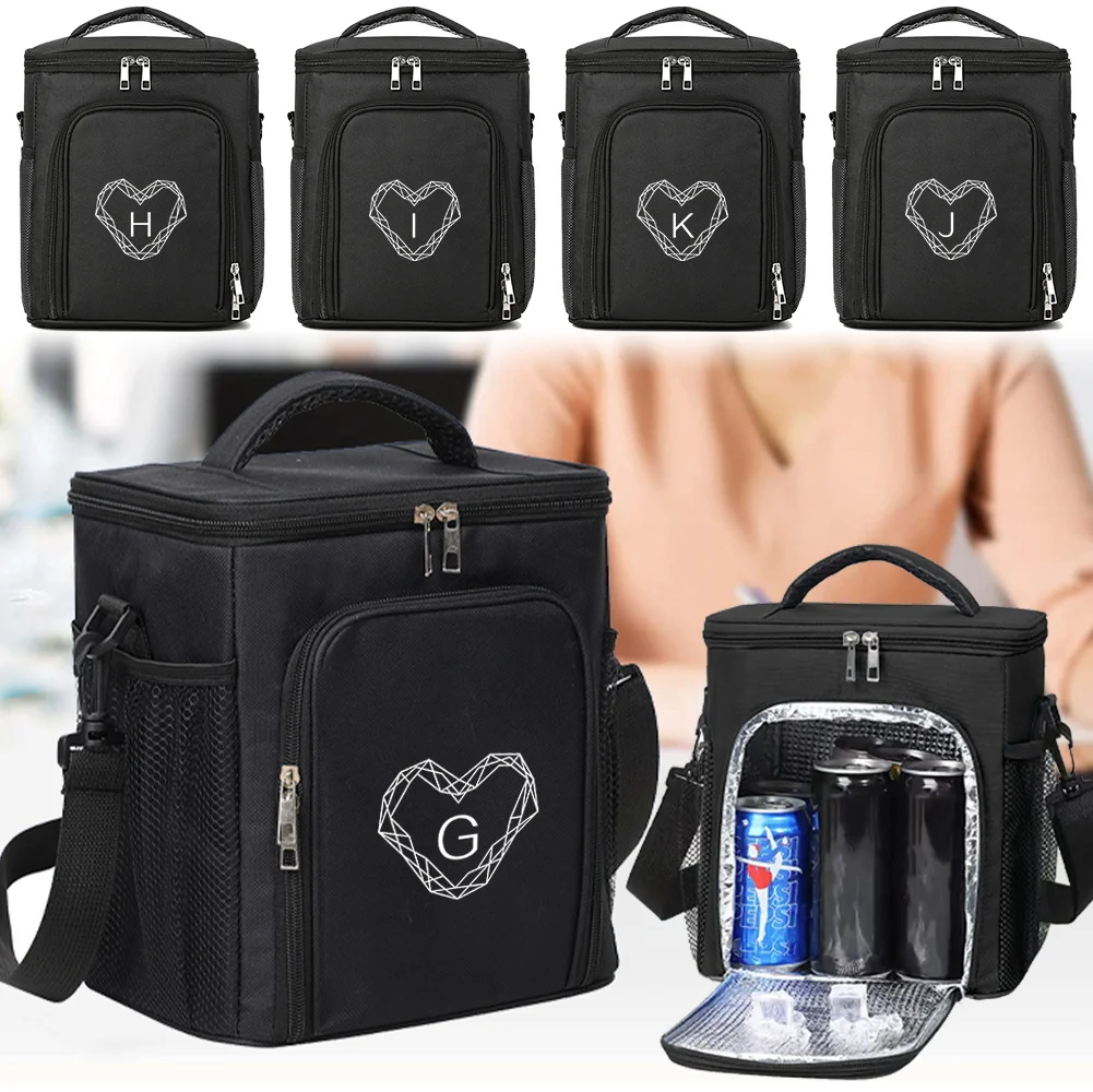 Insulated Lunch Box Bags Fashion Shoulder Storage Bag Large Capacity Waterproof Organizer Boxes for Men and Women Diamond Series