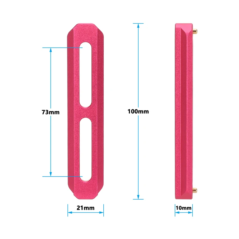 CAMVATE Standard NATO Rail Quick Release Bar With Anti-fall Spring Pins 50mm 70mm 100mm For DSLR Camera Cage Rig NATO Rails