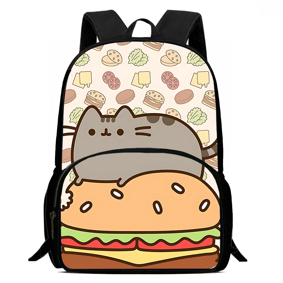 Kids Cute Pusheens cats Backpacks Boys and Girls Student Birthday Gift Child School Bags Large Capacity Camping Durable Rucksack