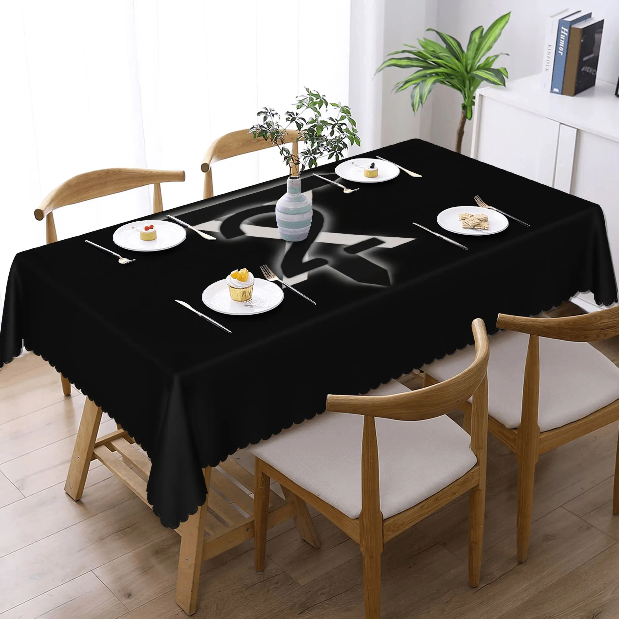 

Custom TX2 Rectangular Tablecloth Waterproof Table Cover for Dining Events Table Cloth