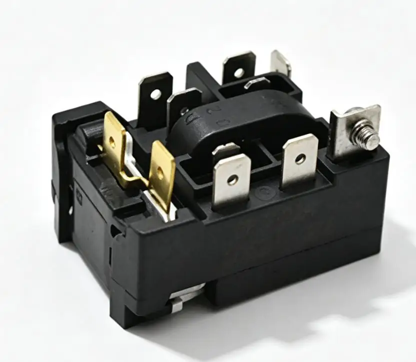 Refrigerator Starter Overload Protector QP3 15A Black Compressor Relay For G1 Compatible Cooling System Repair Replacement Part