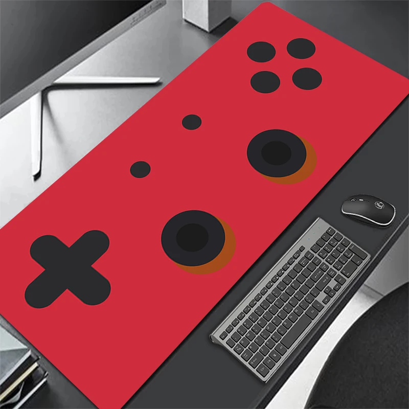 

Controller Series Red Mouse Pad Large Gamer Mausepad DeskMat Computer Gaming Accessories Art Carpet Play Mats Anime Office Mat