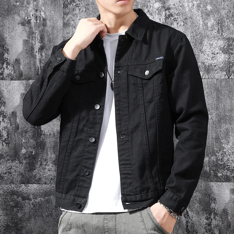 ルーズフィット ユース カーキ デニム ジャケット メンズ 韓国スタイル トレンディなワークウェア ジャケット カジュアル 多用途 アウター ティーンエイジャー向け