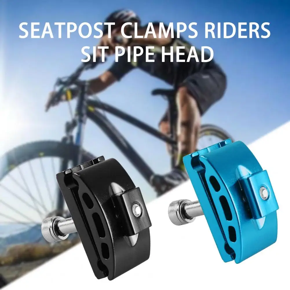 Seatpost Clamps Head  Useful Easy to Assemble Long Lifespan  Seatpost Clamps Riders Sit Pipe Head Bike Supply