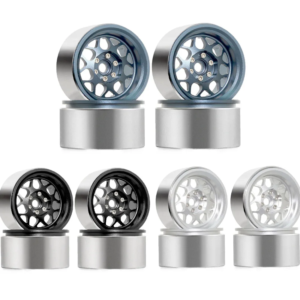 

4pcs2.2 Inch Alloy Wheels Hub for 1/10 RC Crawler Car AXIAL SCX10 90046 RC4WD Wraith Traxxas TRX4 Defender Wraith Jeep Cc01 Tt02