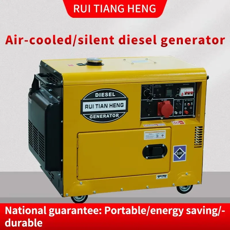 Special 8KW/8.5KVA Super Silent Air Cooled Diesel Generator Price Discount 220V/380V Electrical Start Small Portable EF9500TE