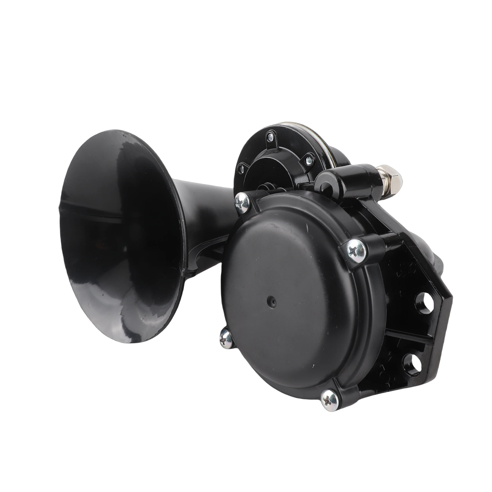 Bocina de aire ruidosa para camión, 135db, 12V/24V, trompeta súper ruidosa con válvula eléctrica plana para vehículos y camiones