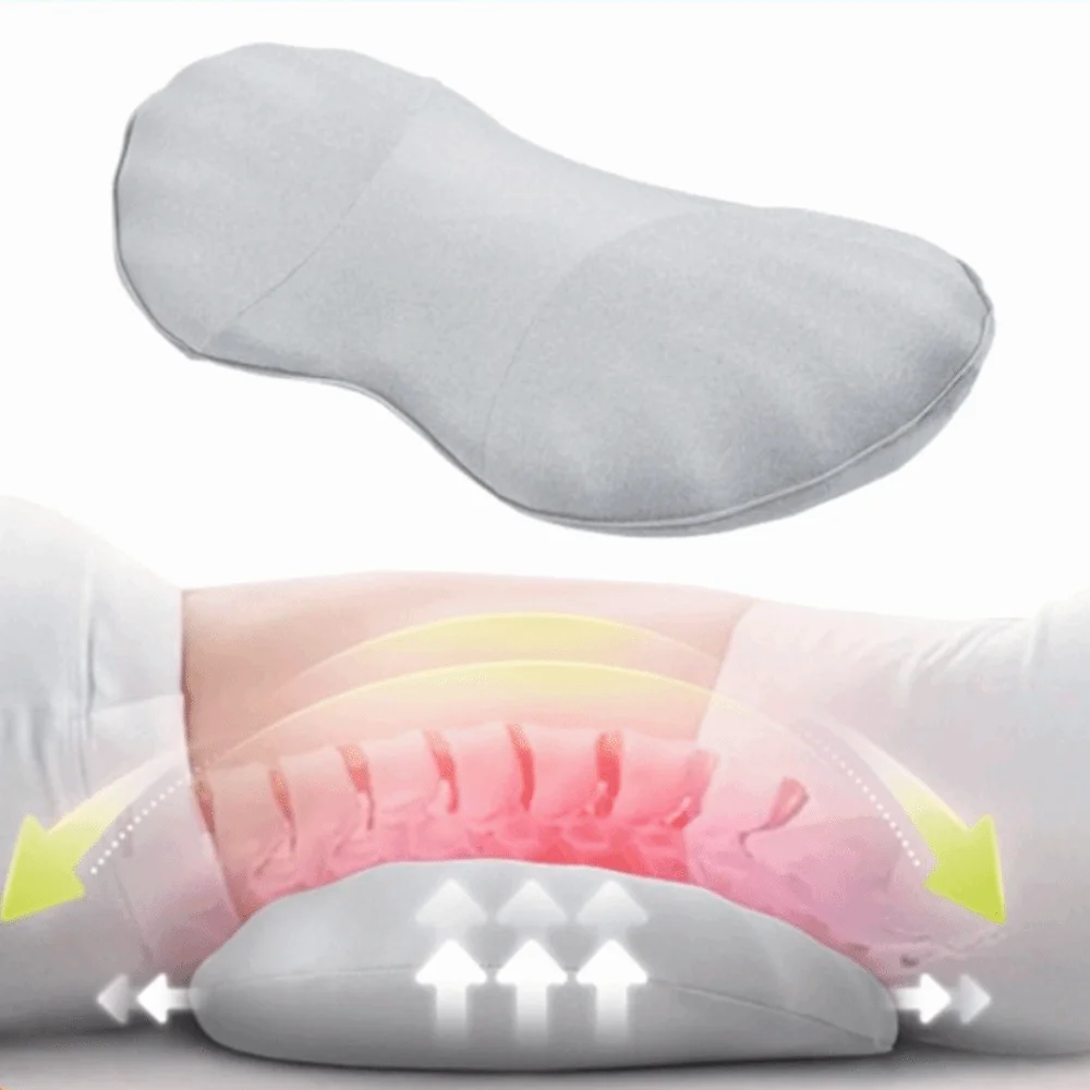 High Rebound Lumbar Pillow Spine Protection Memory Foam Back Pillow for Bed Lumbar Support Comfortable Back Support Cushion