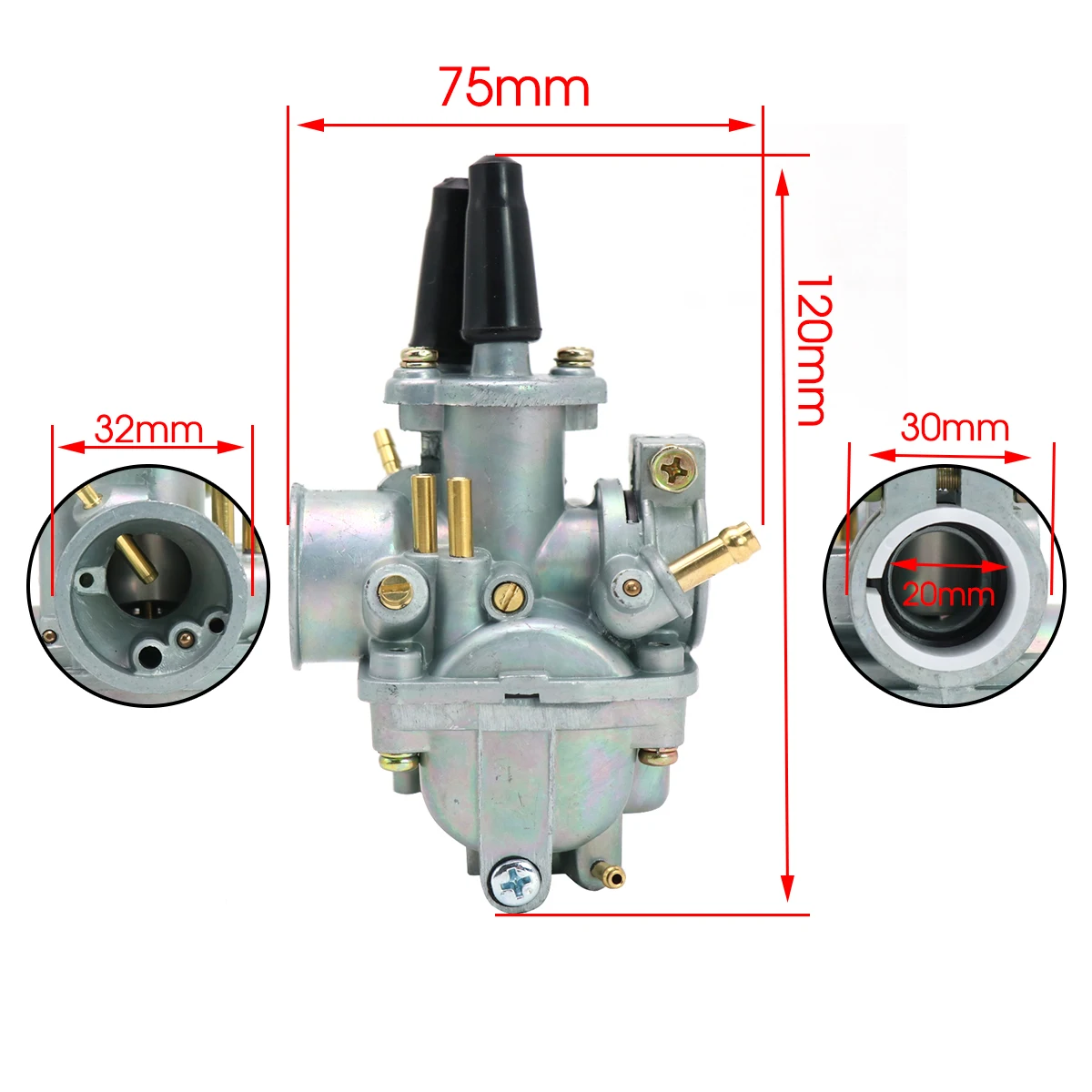 ZS Racing Motorcycle Carburetor for Yamaha PW80 1983-2006 CY80 PW80 Y-Zinger Dirt Bike ATV Carbs