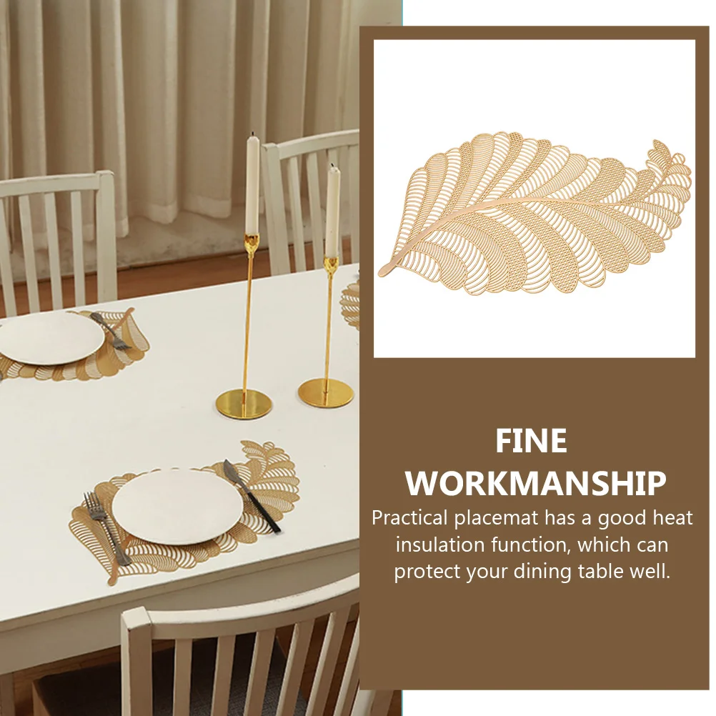 

2 Pcs Table Mat Placemat Heat Resistant Dining Insulation Crochet Practical Mats for Pvc