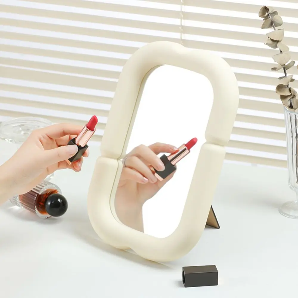 INS HD Makeup Mirror Irregular Macaron Beauty Mirror Creative Vintage Vanity Mirror Bathroom