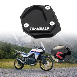 2023 NEW CNC Kickstand Foot Side Stand Extension Pad Support Plate Enlarge For Honda TRANSALP XL750 XL 750 2023 Motorcycle