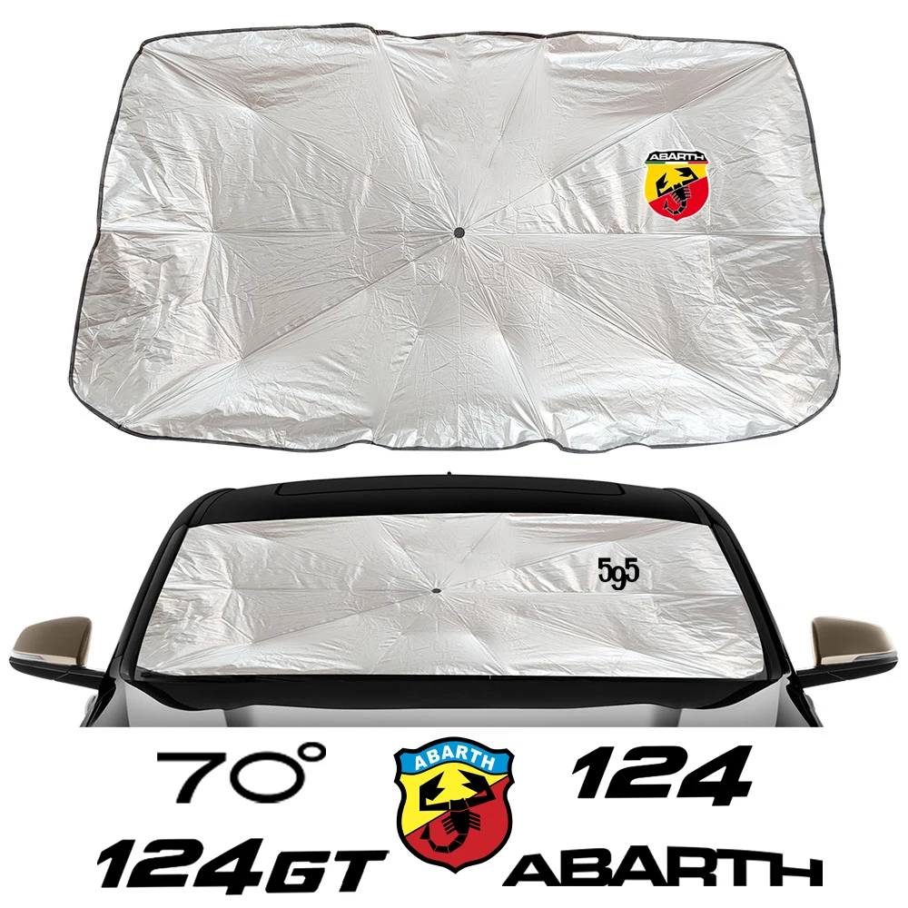 Car Sun Shade Protector Parasol For Fiat Abarth 1000 124 Gt Spider 595 Competizione 595 Pista 695 70 anniversar XSR PUNTO EVO