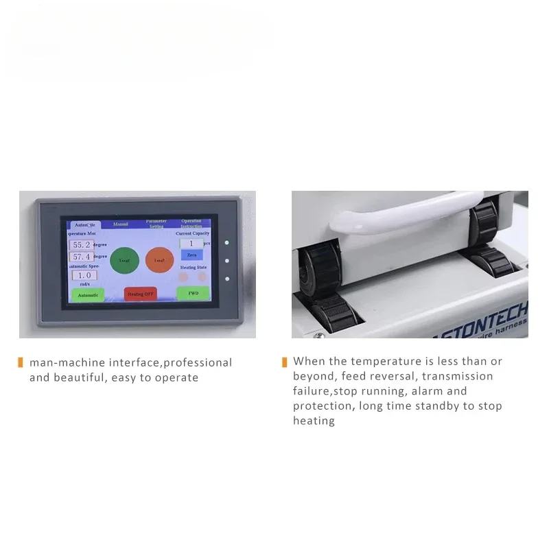 Semi-automatic infrared heating machine EW-1925 conveyor belt feeding shrinkage cable heat shrinkable tube heating machine