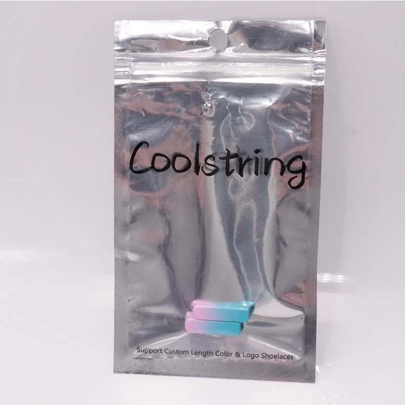 Nieuwe Coolstring 4 Stuks Een Paar 6.2*24.3Mm Sneaker V2 350 Mode Zuilvormig Schoenveter Aglets Top Touw Uiteinden Roze Blauw Levendig Koord Tips