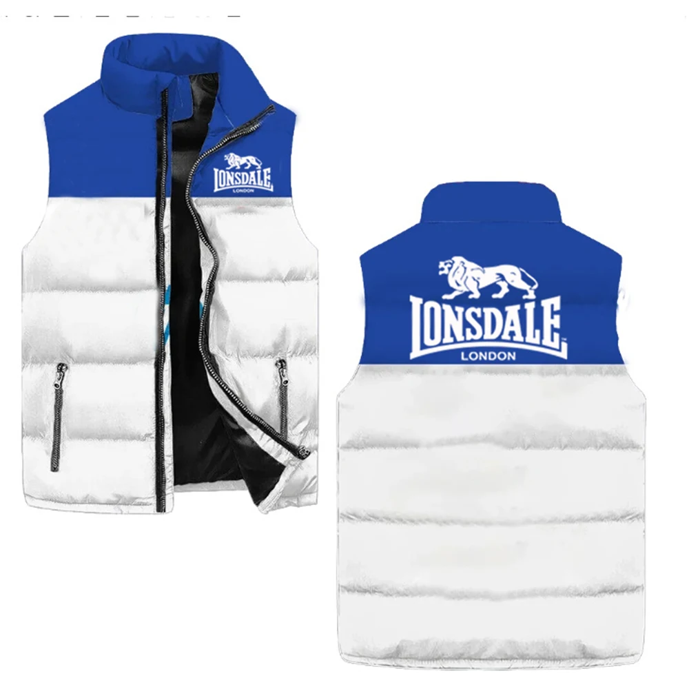 

Men's vest, warm sleeveless jacket, winter zipper waterproof jacket, autumn high neck casual vest, LONSDALE vest clothing