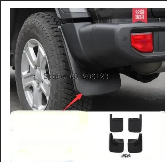 

Mudguards Fender Flares For Jeep Wrangler JL 2018 ABS Mud Flaps Splash Guard Mudguards for Sahara 2018 JL Fender Flares