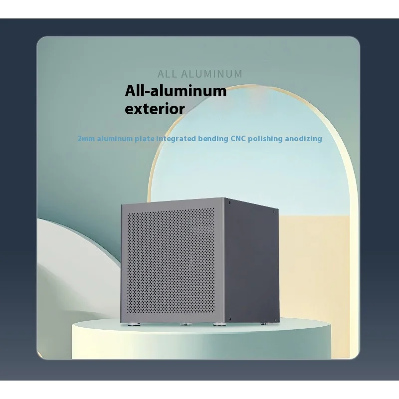 

Hot Auriga 6-disc NAS Chassis 2mm Anode Aluminum MATX Main Board ATX Power Supply Flying Bull Black Synology UNRAID
