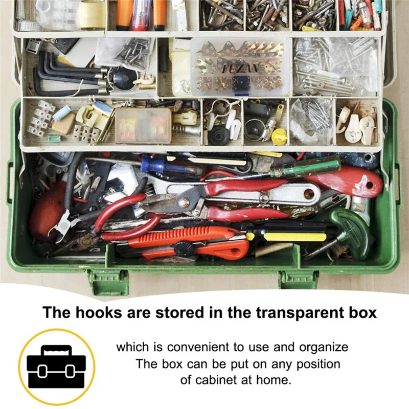 LBER Heavy Duty For Canvas Picture Hanging Kit-127Pcs With Nails For Wooden/Drywall-Professional Hangers For Office Pictures