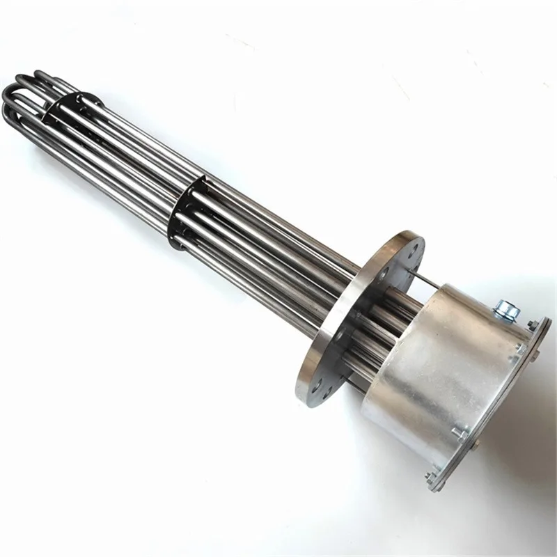 

Промышленный трубчатый ТЭН для топливных баков 230В 40кВт, длина 1000мм, электрический фланцевый погружной нагреватель