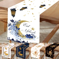 Ramadan Table Runner Decoration 2025 EID Mubarak Decor For Home Tablecloth Ramadan Kareem Islamic Muslim Party Eid Al Adha Gifts