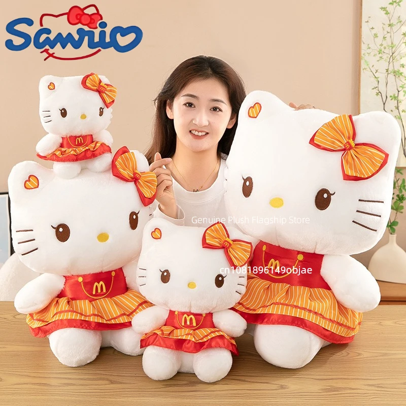 23/30/45/60CM Große Größe Sanrio Hallo Kitty Cartoon Anime Plüsch Puppe Zimmer Dekorative plüschtiere Kissen Peluche Ornament Geschenk