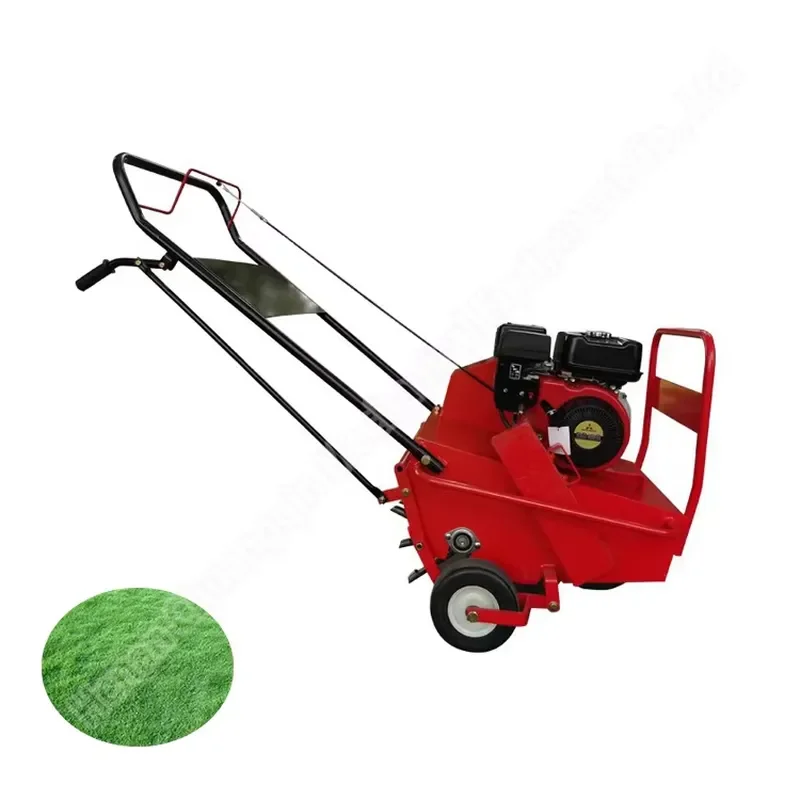 Hollow Tine Garden Grass Aeration Drilling Machine Push Fertilizing Hollowtine Tennis Court Lawn Aerator