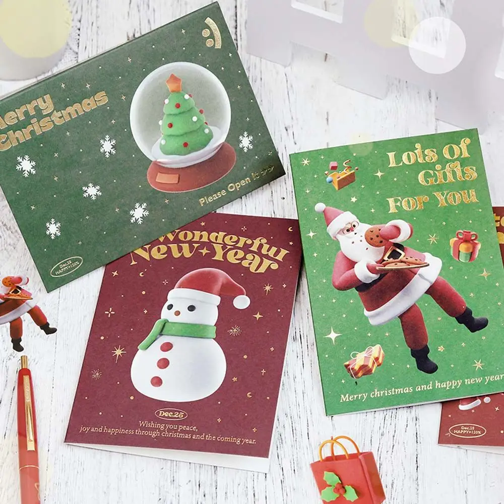 Merry Christmas Stationery Christmas Tree Snowman Santa Claus Christmas Letter Paper Letter Pad Envelope Set Christmas Card