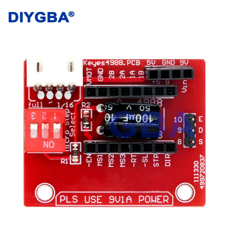 Драйвер шагового двигателя для 3D-принтера A4988 DRV8825, панель управления, плата расширения + A4988 / DRV8825