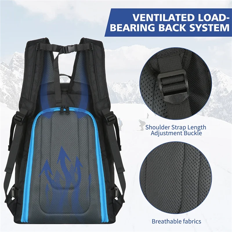 Bolsa para botas de esquí al aire libre, mochila de viaje para casco de esquí, gafas, esquís, Snowboard y accesorios, mochila impermeable de gran