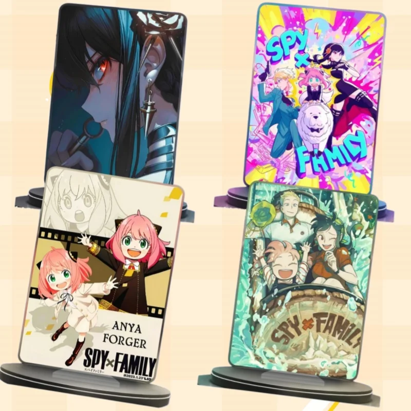 Soportes acrílicos de moda para figuras de Spy X Family: Anya Forger, Loid Forger, Yor Forger. Base estable para escritorio. Decoración creativa para regalo de cumpleaños.