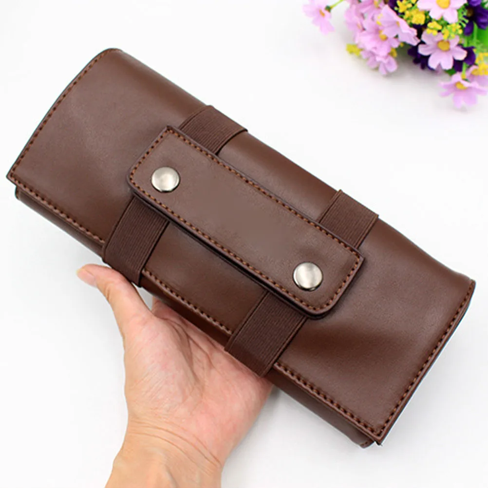 

PU Hair Stylist Scissor Holder Pouch Barbershop Scissor Bag Compact Portable Salon Organizer Tool Storage