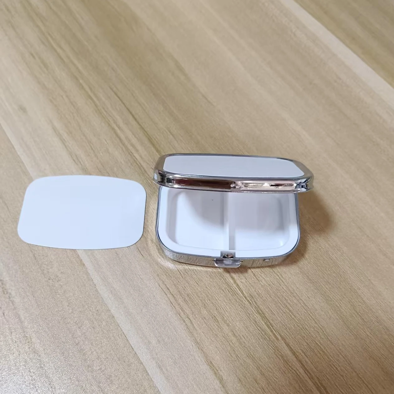10pcs/lot Blank Sublimation Mini Storage Box Metal Pill Box For Printing Sublimation Ink Transfer DIY Craft In Aluminum Disc