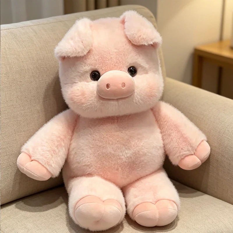Lindo y Suave Peluche de Cerdo de 45cm, de Alta Velocidad, Almohada de Peluche, Animal de Compañía para Apoyo Emocional,