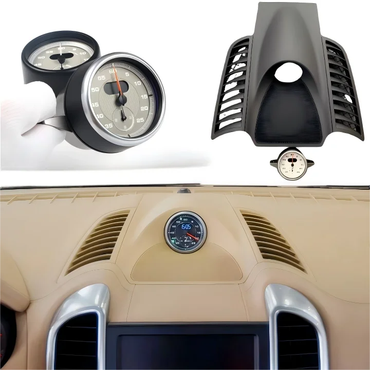 Brand New Mechanical Clock/Stopwatch for Cayenne Models 2011-2017 Plug-and-Play Retrofit/Upgrade with 12-Month Warranty