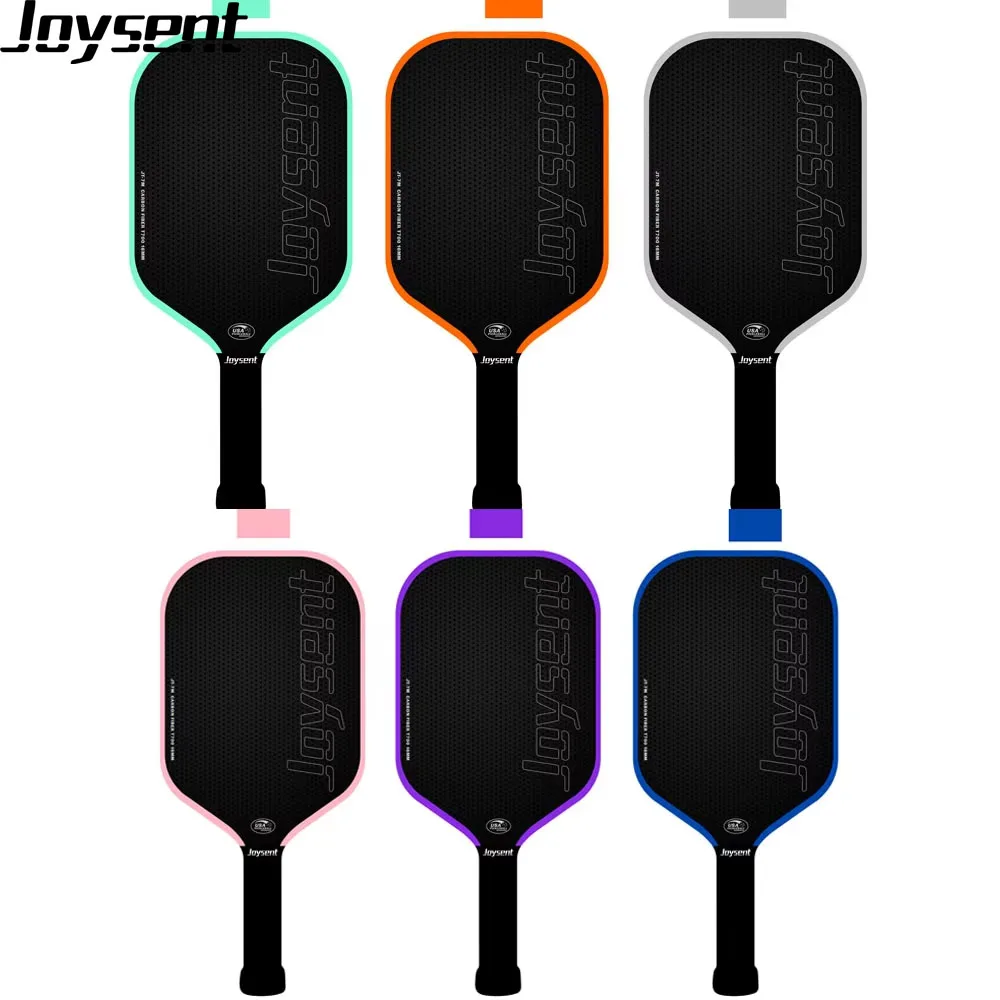

Joysent Custom GEN 4 EVA 4S PU Foam 16mm Core Thermoformed T700 Raw Carbon Fiber Pickleball Paddles Spin Control Power