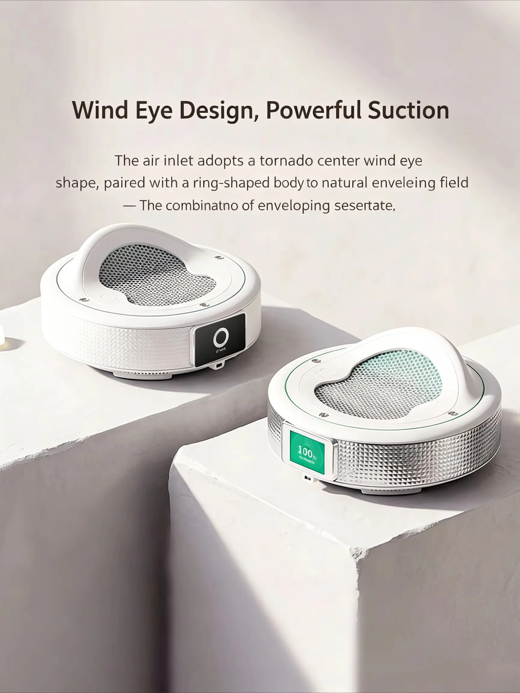 brushless silent manicure vacuum cleaner turbine large suction nail remover grinding dust three-layer filter power storage