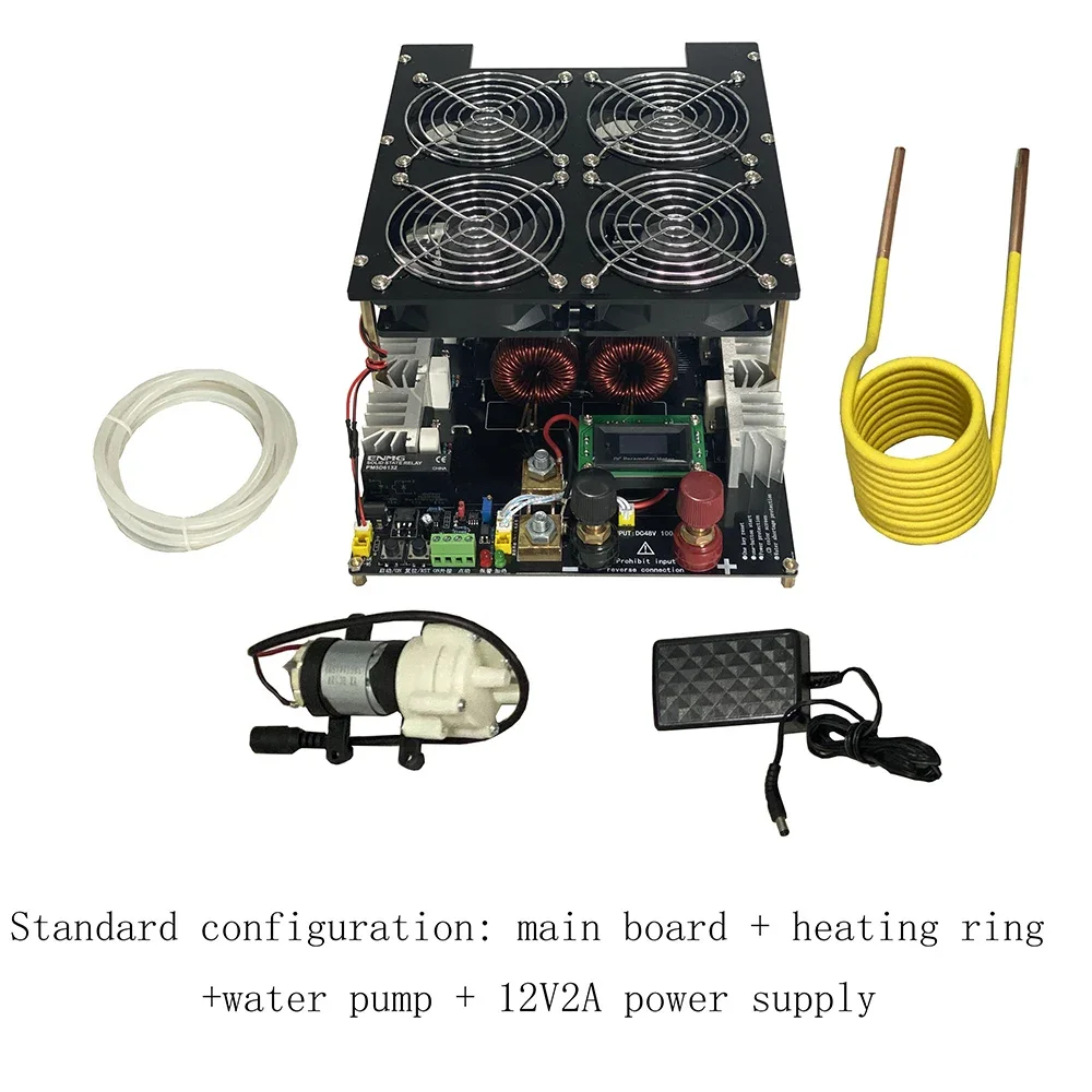 

Новый индукционный нагреватель ZVS 5000 Вт, высокочастотный индукционный нагреватель, печатная плата, расплавленный металл + катушка + насос