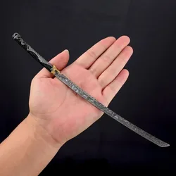 26cm Ghost Walker Cyberpunk Red Dragon Game Peripheral Metal Samurai Sword Ghost Weapon Model Mission Crafts Toy for Boy collect